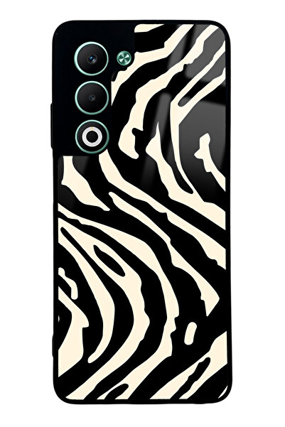 Spoyi Oppo A5 5G Zebra Tasarımlı Glossy Telefon Kılıfı