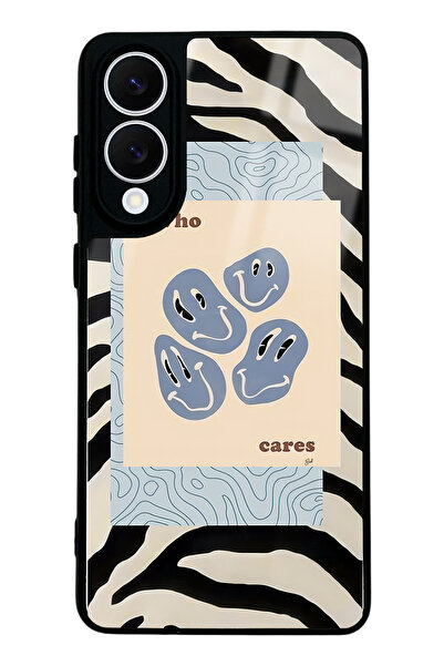 Spoyi Samsung S25 Edge Zebra Emoji Tasarımlı Glossy Telefon Kılıfı