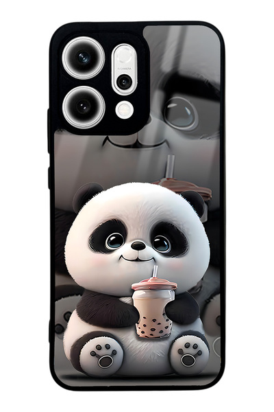 Spoyi Oppo Reno 14 Baby Panda Design Glossy Phone Case