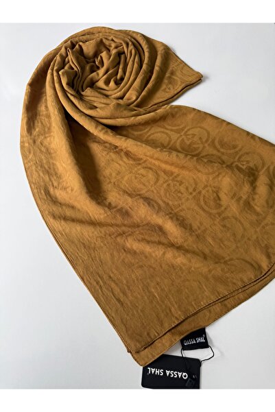 QASSA SHAL Organic Dubai g Pattern Mustard Shawl
