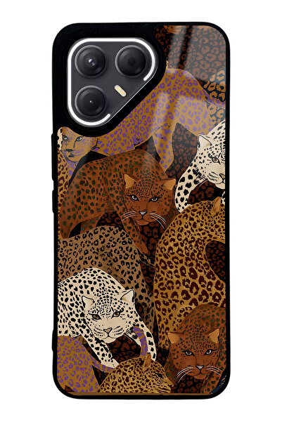 Spoyi حافظة هاتف تكنو بوفا 7 برو لامعة بتصميم الفهد