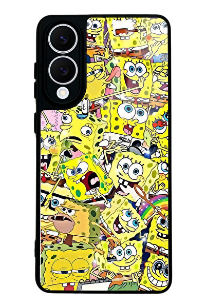 Spoyi غطاء هاتف سامسونج S25 إيدج بتصميم سبونج بوب لامع