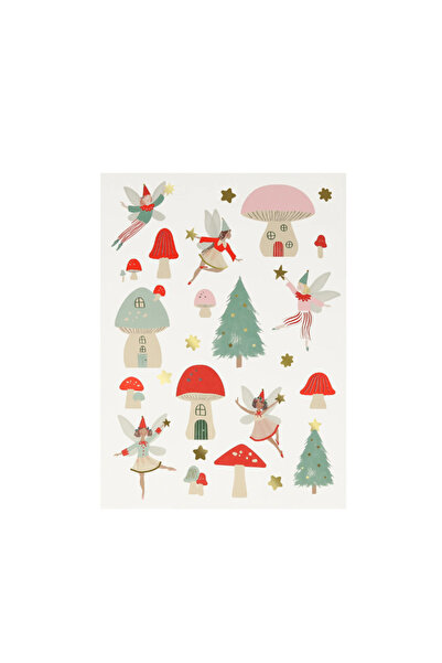 Meri Meri Foaie de autocolante cu zâne de Crăciun - Autocolante cu zâne de An...