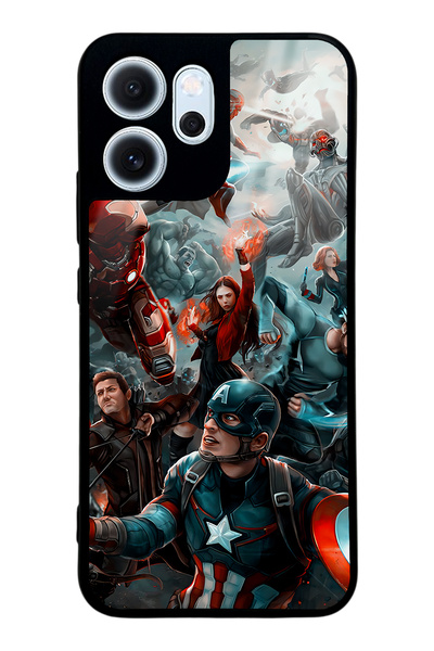 Spoyi غطاء هاتف لامع بتصميم أفنجرز ألترون لهاتف أوبو رينو 14 إف