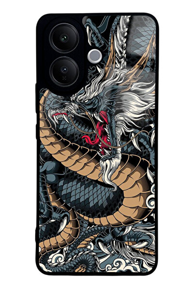 Spoyi Vivo V60 Lite Ejderha Tasarımlı Glossy Telefon Kılıfı