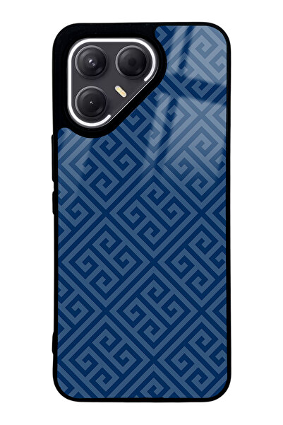 Spoyi حافظة هاتف لامعة بتصميم مميز باللون الأزرق لهاتف تكنو بوفا 7 برو