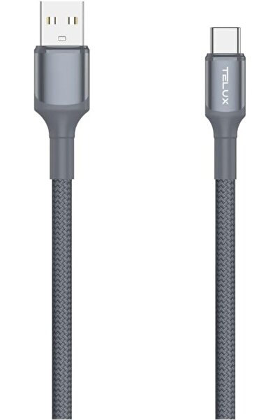 telux FLEXIX USB-A to USB-C Braided Cable 1m, Nylon Braid, 10K+ Bend Lifespan...