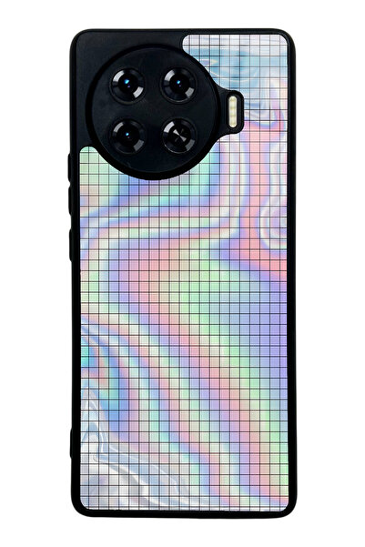 Spoyi Tecno Spark 20 Pro Plus Neon Dama Tasarımlı Glossy Telefon Kılıfı