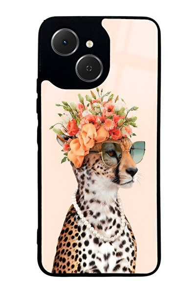 Spoyi غطاء هاتف لامع بتصميم قطة الفهد من تكنو سبارك 40 سي إنفلوينسر