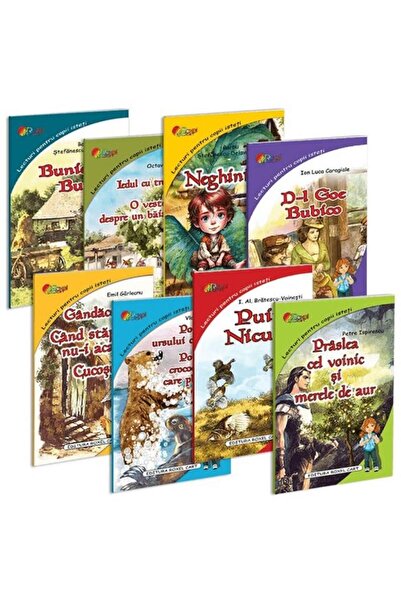 Editura Roxel Cart Pachet 8 carti Lecturi pentru copii isteti, Ion Lu