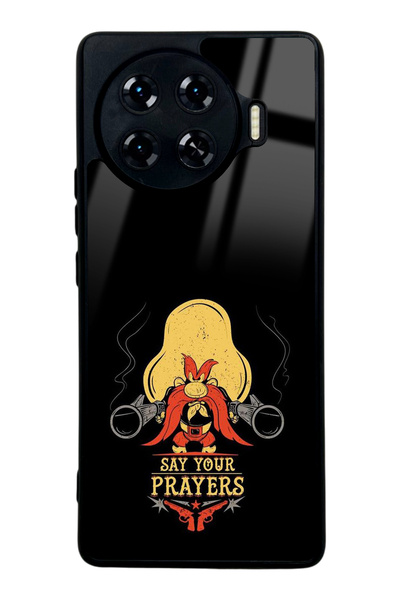 Spoyi حافظة هاتف تكنو سبارك 20 برو بلس بتصميم لامع مع عبارة 'اسمعي مناداة الله'