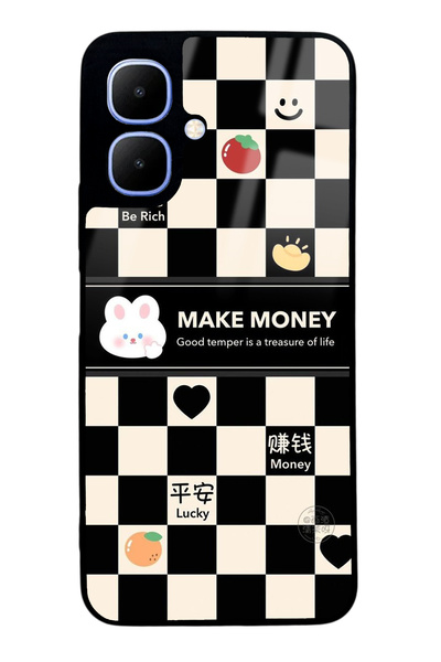 Spoyi İnfinix Smart 10 Make Money Tasarımlı Glossy Telefon Kılıfı