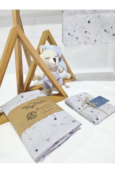 tiny plans Elastic Baby Sheet - Pillowcase Set 70x120 cm