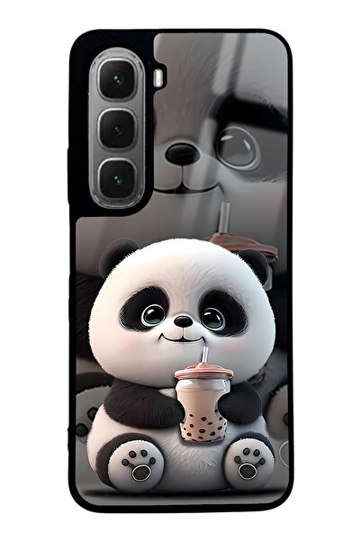 Spoyi İnfinix Hot 60i Baby Panda Tasarımlı Glossy Telefon Kılıfı