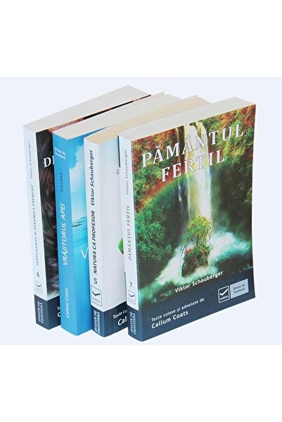 Editura Vidia Pack of 4 Viktor Schauberger books: 1. The Wizard A