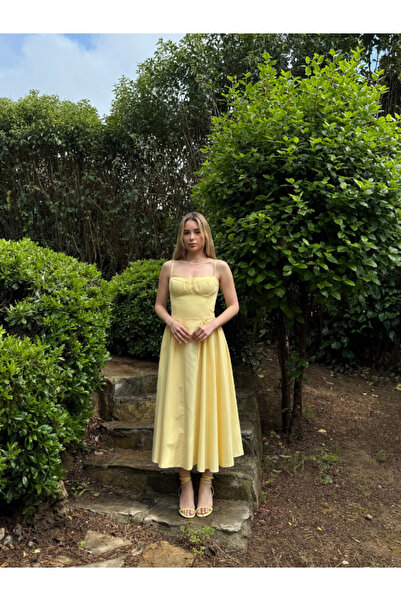 thelowely KALP YAKA POPLİN ELBİSE