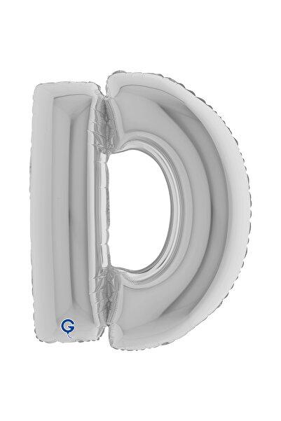 grabo Letter Foil Balloon Silver 26 Inch (66 cm) Italian