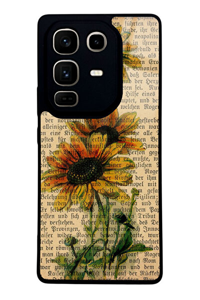 Spoyi İnfinix Note 50 Pro Ayçiçeği Tasarımlı Glossy Telefon Kılıfı