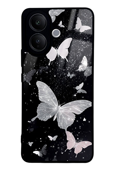 Spoyi Vivo V60 Lite Kelebek Tasarımlı Glossy Telefon Kılıfı