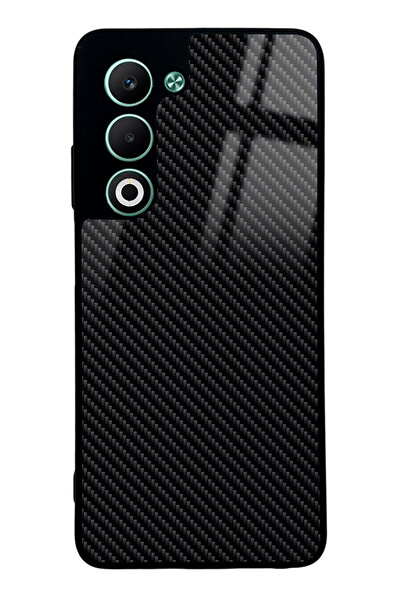 Spoyi Oppo A5 5G Carbon Tasarımlı Glossy Telefon Kılıfı