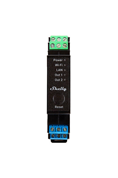 Shelly Pro 2PM Smart Relay: WiFi/Bluetooth, Energy Monitoring, 2-Channel, 25A...