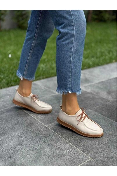 Voyager حذاء نسائي كلاسيكي يومي من الجلد الطبيعي بنعل مطاطي غير قابل للانزلاق...