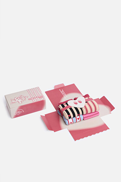 Hype of Steps Striped Love – 4’lü Çorap Kutusu