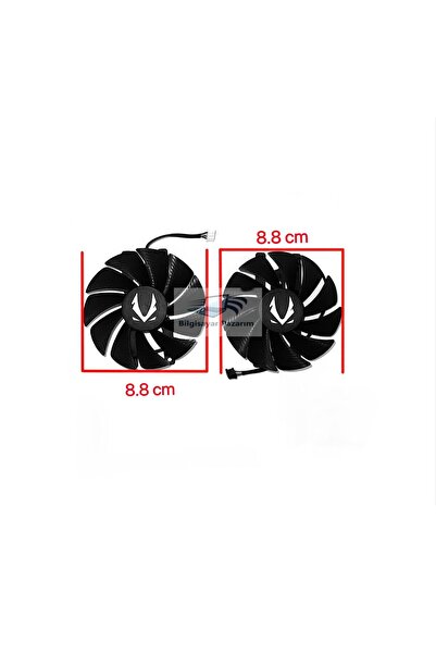 Everflow Rtx 4060 4060ti 4070 Twin Edge 88mm Ekran Kartı Fanı