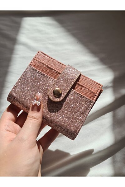 byliora Pembe Simli Kartlık/Cüzdan