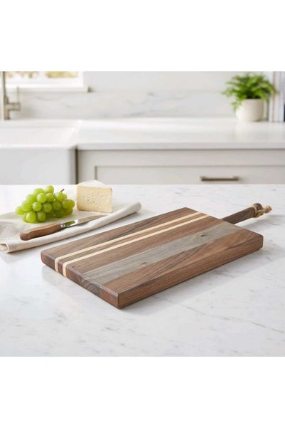 Unichrome 34X21 Walnut Wood Cutting and Presentation Board