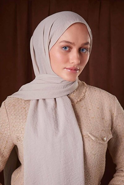 Levidor Cream Plain Luna Cotton Shawl