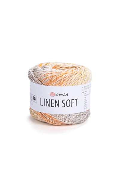 Yarnart خيط ناعم 30% كتان 36% فيسكوز 34% قطن - 100 جرام 272 متر خيط حياكة-740...