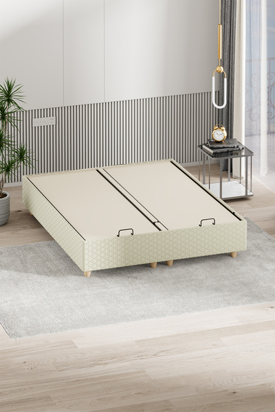 Mobpazar Kapitoneli Baza Kenar Kılıfı Krem