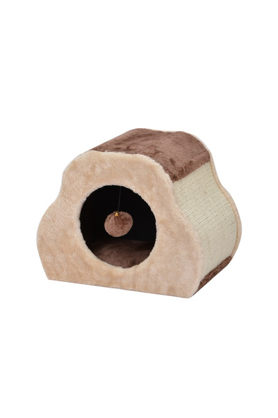 CATRY بيت للقطط مع خدش، 35×25×27 سم