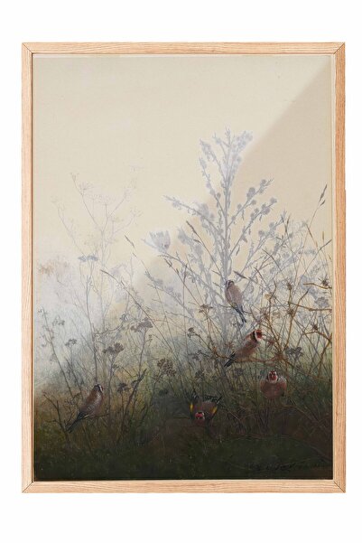 Postifull Vintage Painting, Wooden Framed Poster, Vintage Wall Decor