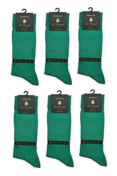 La Pescara La'Pescara Ultra Luxury 6-Piece Plain Bottle Green Mercerized Men'...