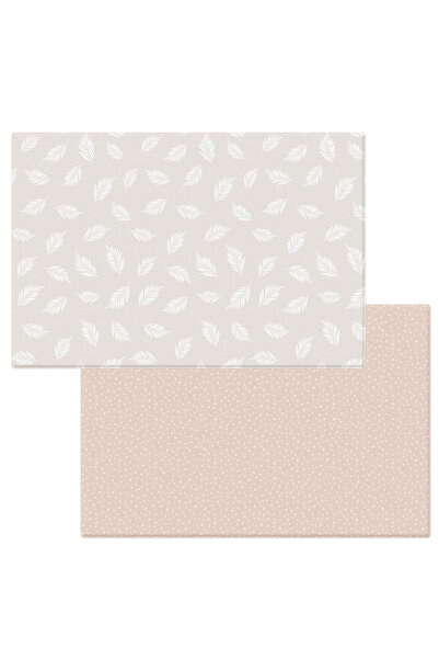 Dwinguler Latte Palm & Plumas - Çift Taraflı Premium Dolgulu Oyun Matı Oyun H...