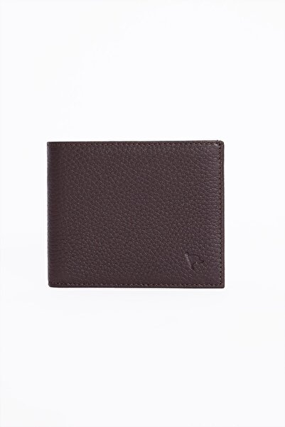 Tudors محفظة بنية للرجال من الجلد الطبيعي