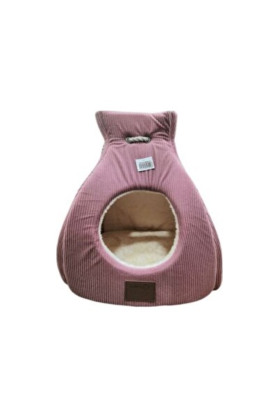 CATRY بيت قطط من كيس برطمان قديم بلون عنابي فاتح - HY01419045-31 - 45 × 45 سم