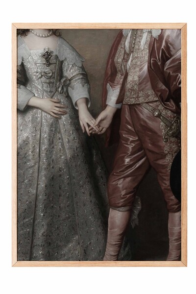 Postifull Vintage Painting, Wooden Framed Poster, Vintage Wall Decor