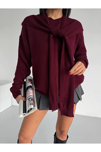 IŞILDA FASHION Pulover cu model șal