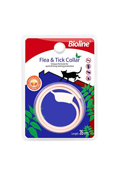 Bioline طوق للقطط مضاد للبراغيث والقراد 35 سم [النكهة - مارغوزا وبرتقال حلو]