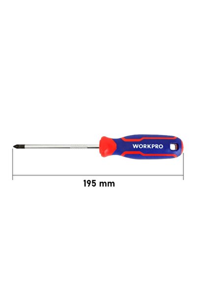 Workpro WP221036 PZ1x100mm CR-V Manyetik Profesyonel Yıldız Tornavida