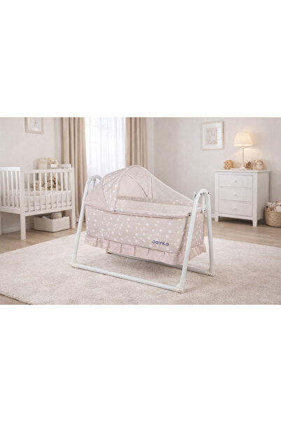 Joyko Baby Desenli Anne Yanı Sallanır Portatif Sepet Beşik