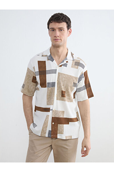 LC Waikiki Standard Fit Geometric Embroidered Men's Shirt from Uzg Store for ...