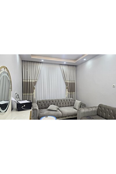 Brillant Perde 1.Sınıf Simli Bambu Tül 1/3 Sık Pile Ütü İstemez