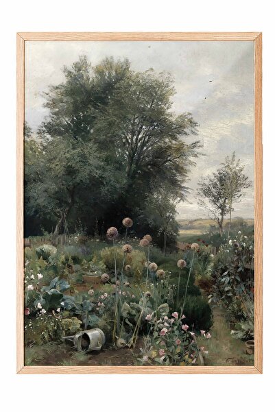 Postifull Vintage Painting, Wooden Framed Poster, Vintage Wall Decor