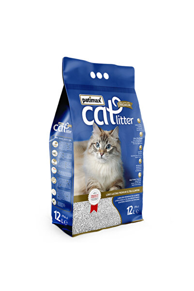 Patimax رمل قطط فاخر فائق التكتل [النكهة - رائحة الصابون، الحجم - 12 لترًا]
