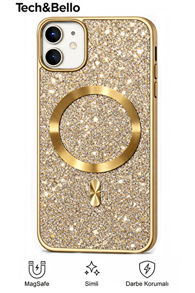 Tech&bello accessories حافظة فضية اللون مقاومة للصدمات ومتوافقة مع هاتف آيفون...