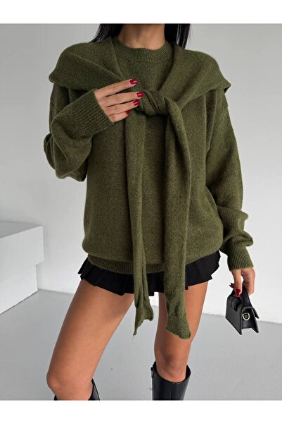 IŞILDA FASHION Pulover cu model șal